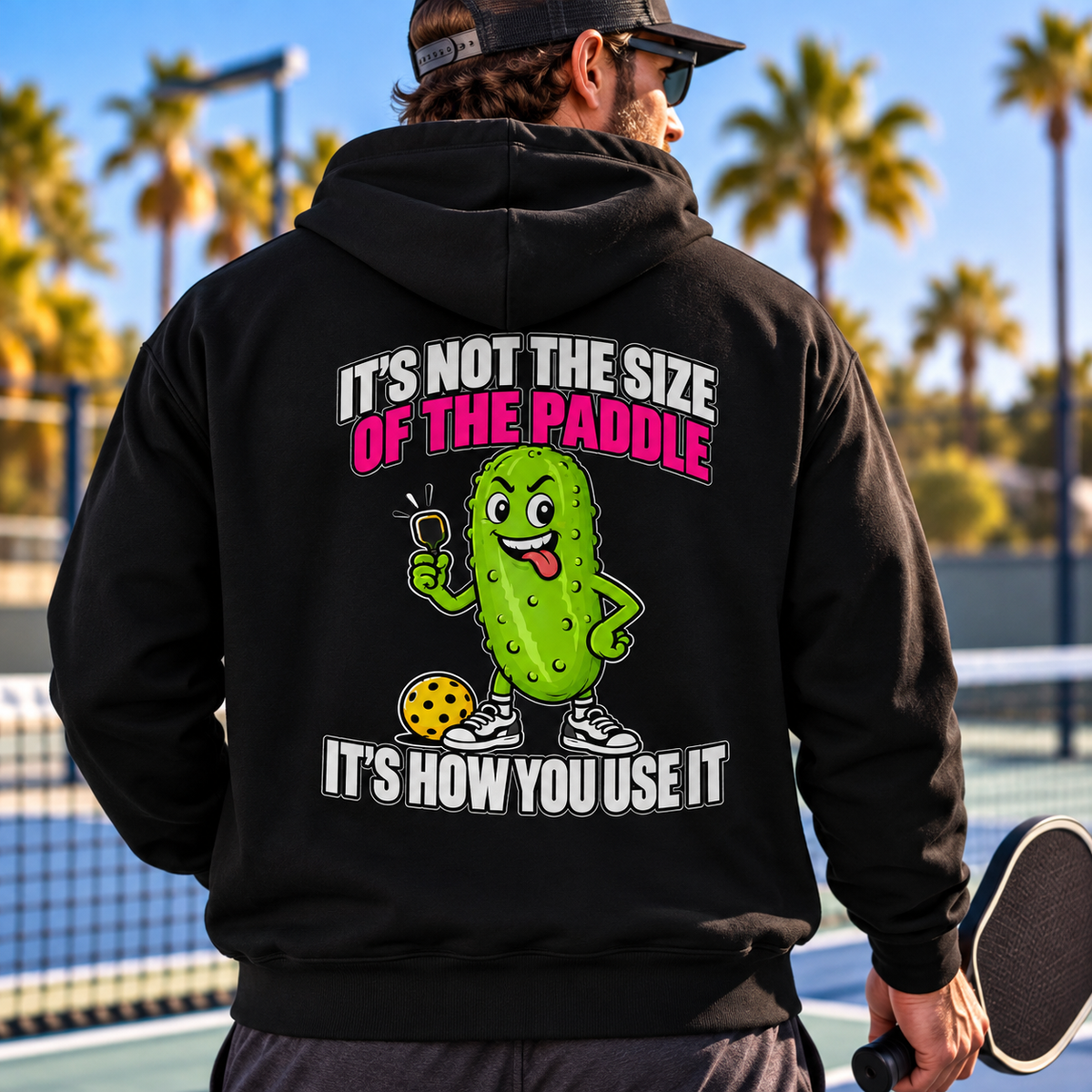 It’s Not The Size Of The Paddle Hoodie - Black Only