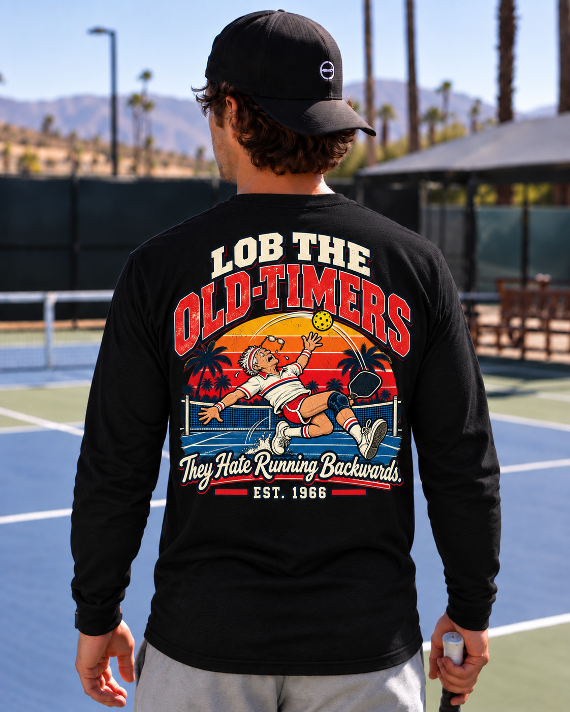Retro Lob The Old-Timer Long Sleeve Tee - Choose Your Color