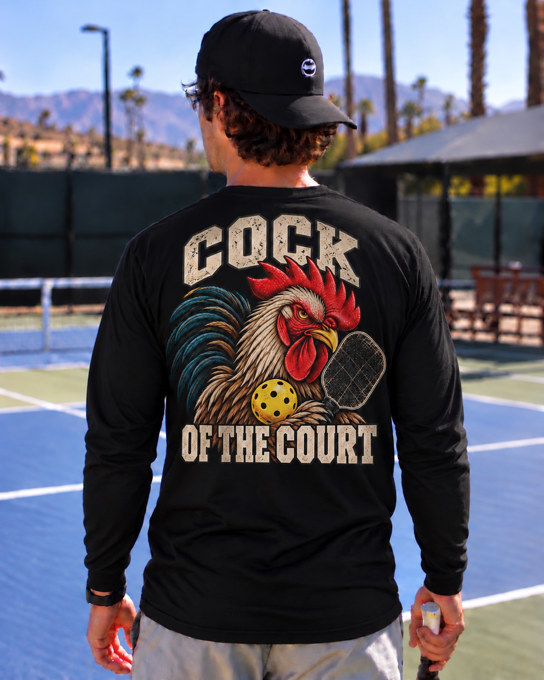 Cock Of The Court Long Sleeved T-Shirt - Choose Your Color