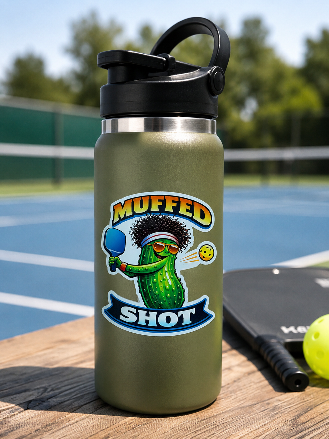 Muffed Shot Vinyl Sticker