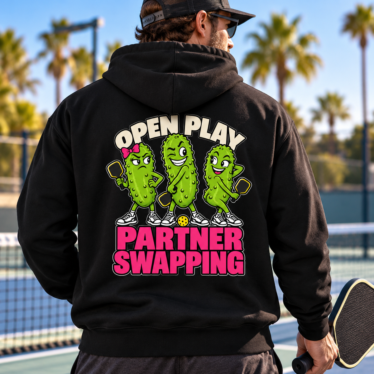 Open Play, Partner Swapping Hoodie- Choose Your Color