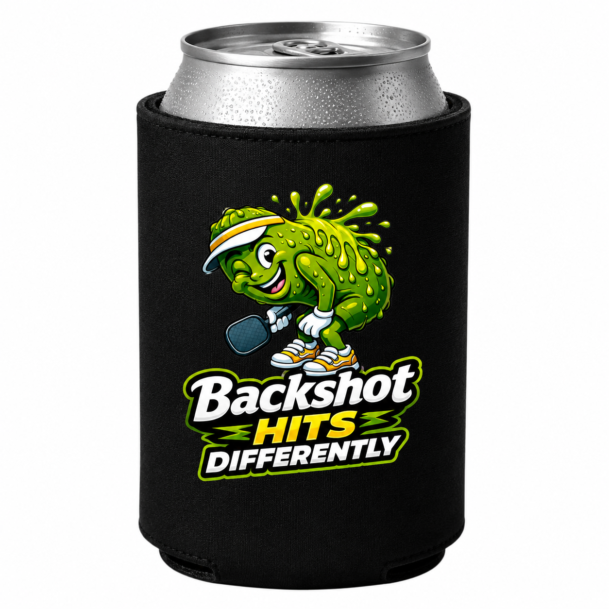 Backshot Hits Differently Koozie