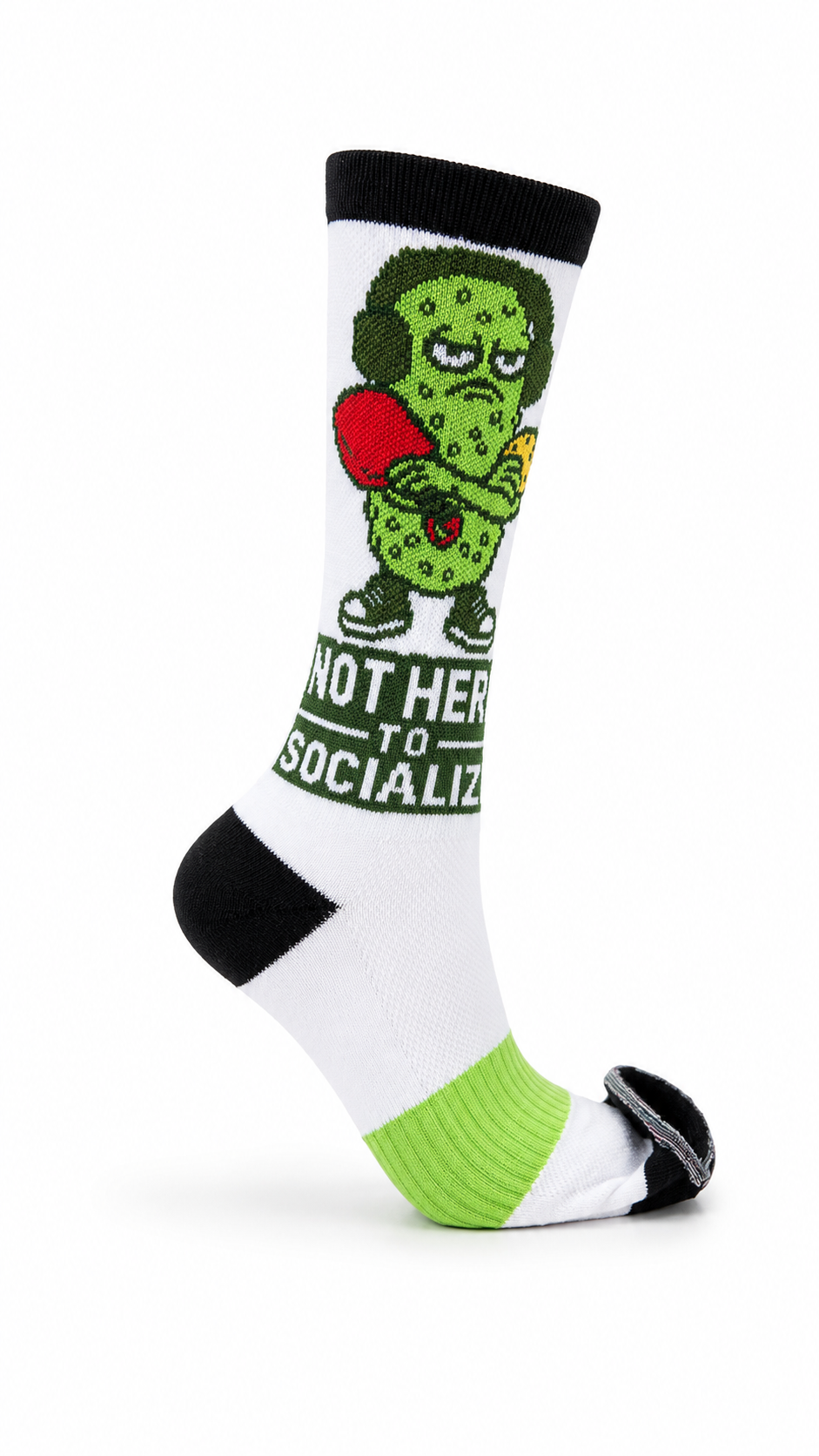 Not Here to Socialize Premium Athletic Crew Sock