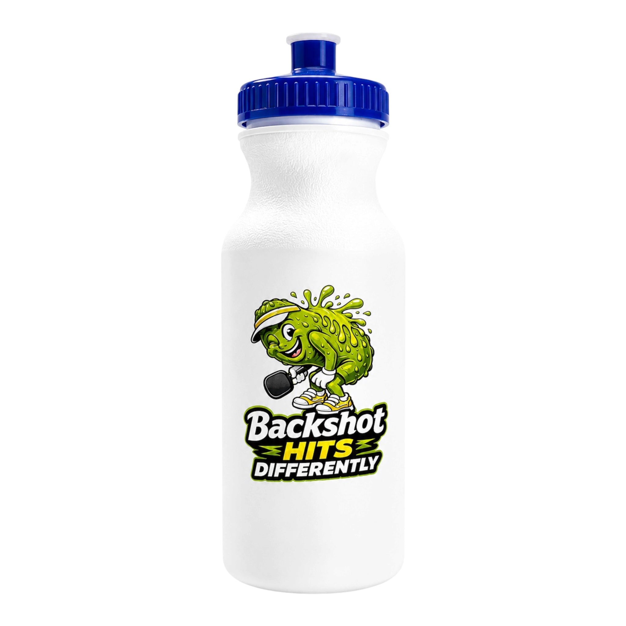 Backshot Hits Differently 12oz Plastic Water Bottle