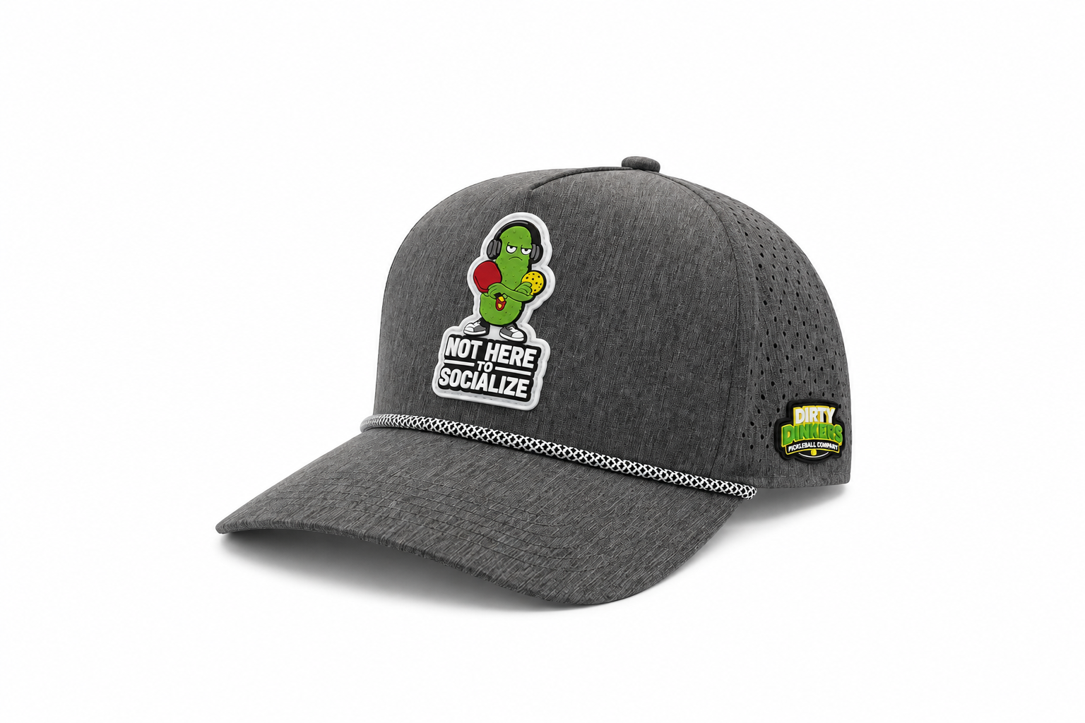 Not Here To Socialize Performance Pickleball Hat