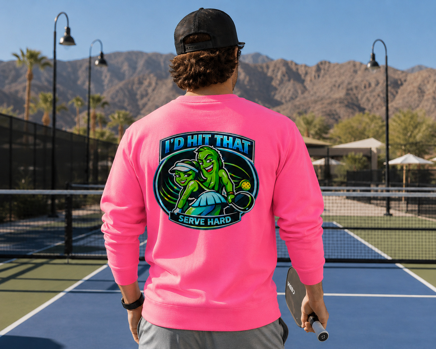 I’d Hit That Pink Crewneck Sweatshirt