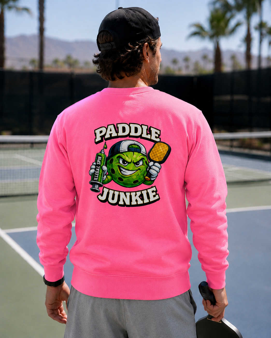 Paddle Junkie Pink Crewneck Sweatshirt