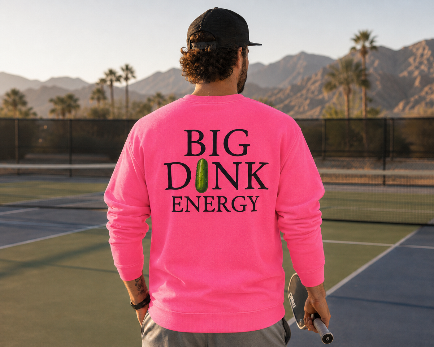 Big Dink Energy Pink Crewneck Sweatshirt