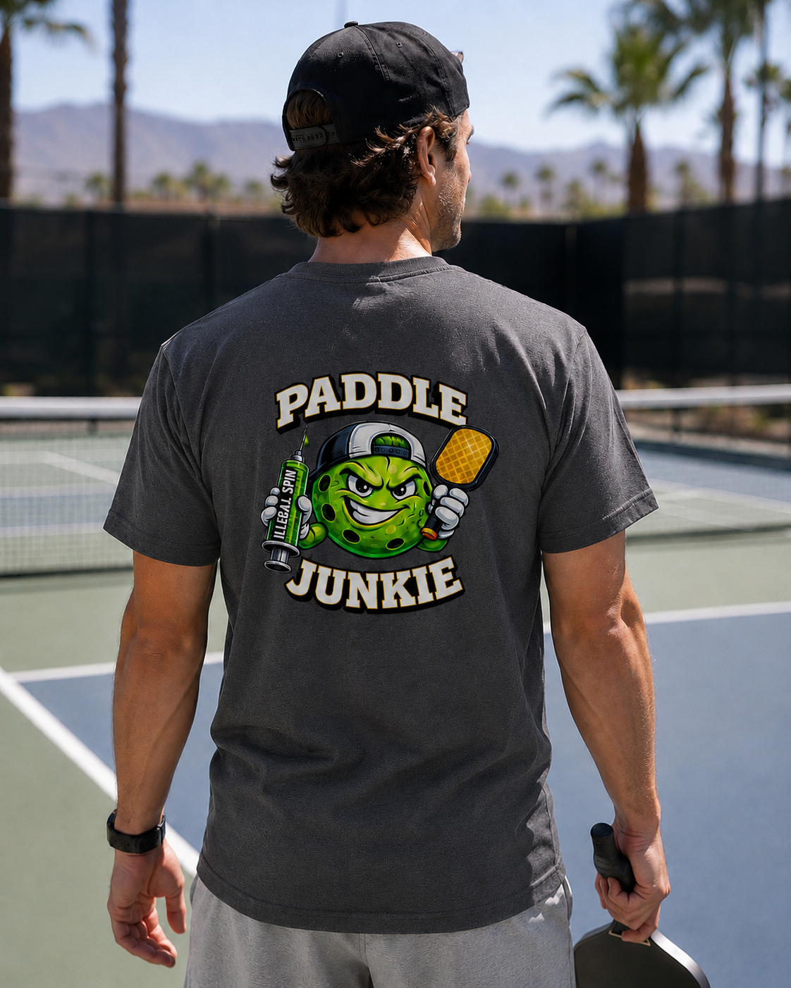 Paddle Junkie Classic Tee - Charcoal