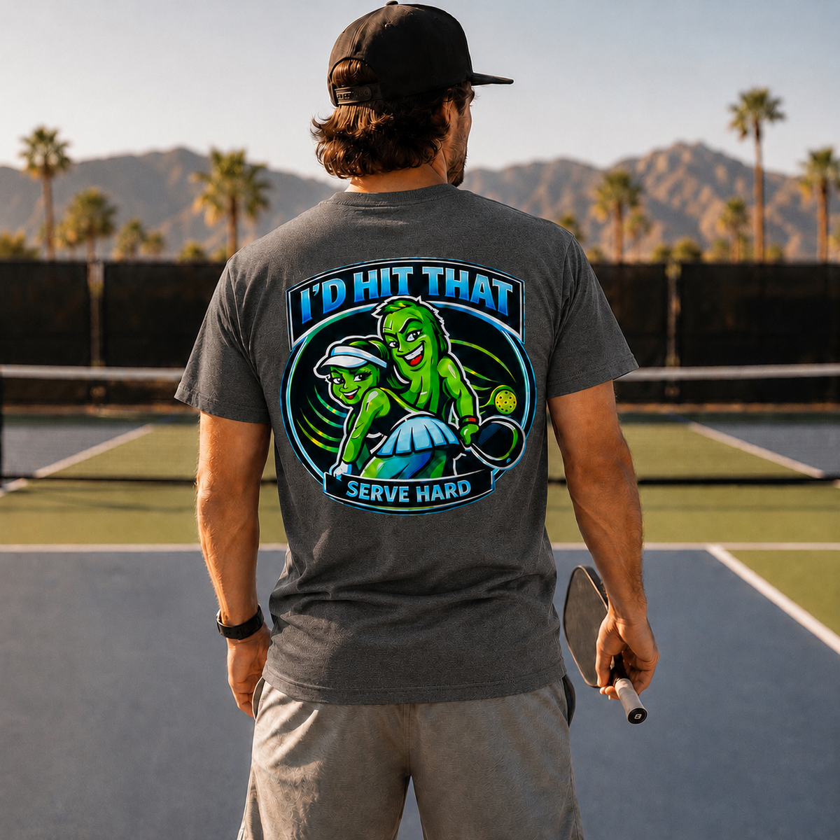 I'd Hit That Tee Classic Tee - Charcoal