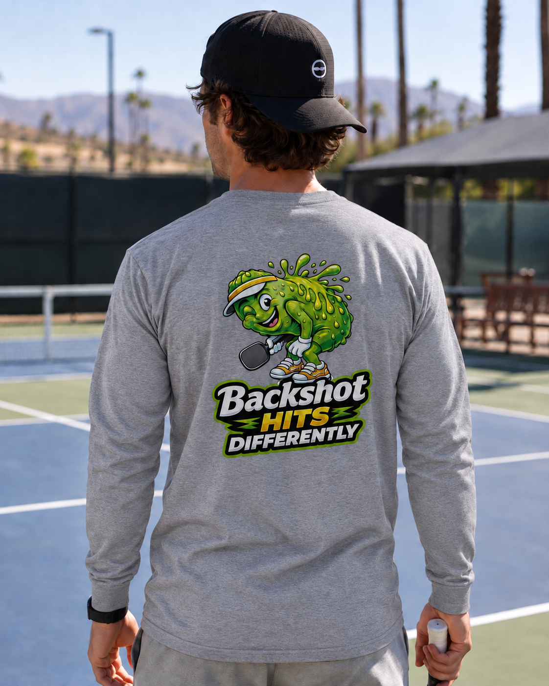 Backshot Hits Differently Long Sleeve Tee - Choose Your Color