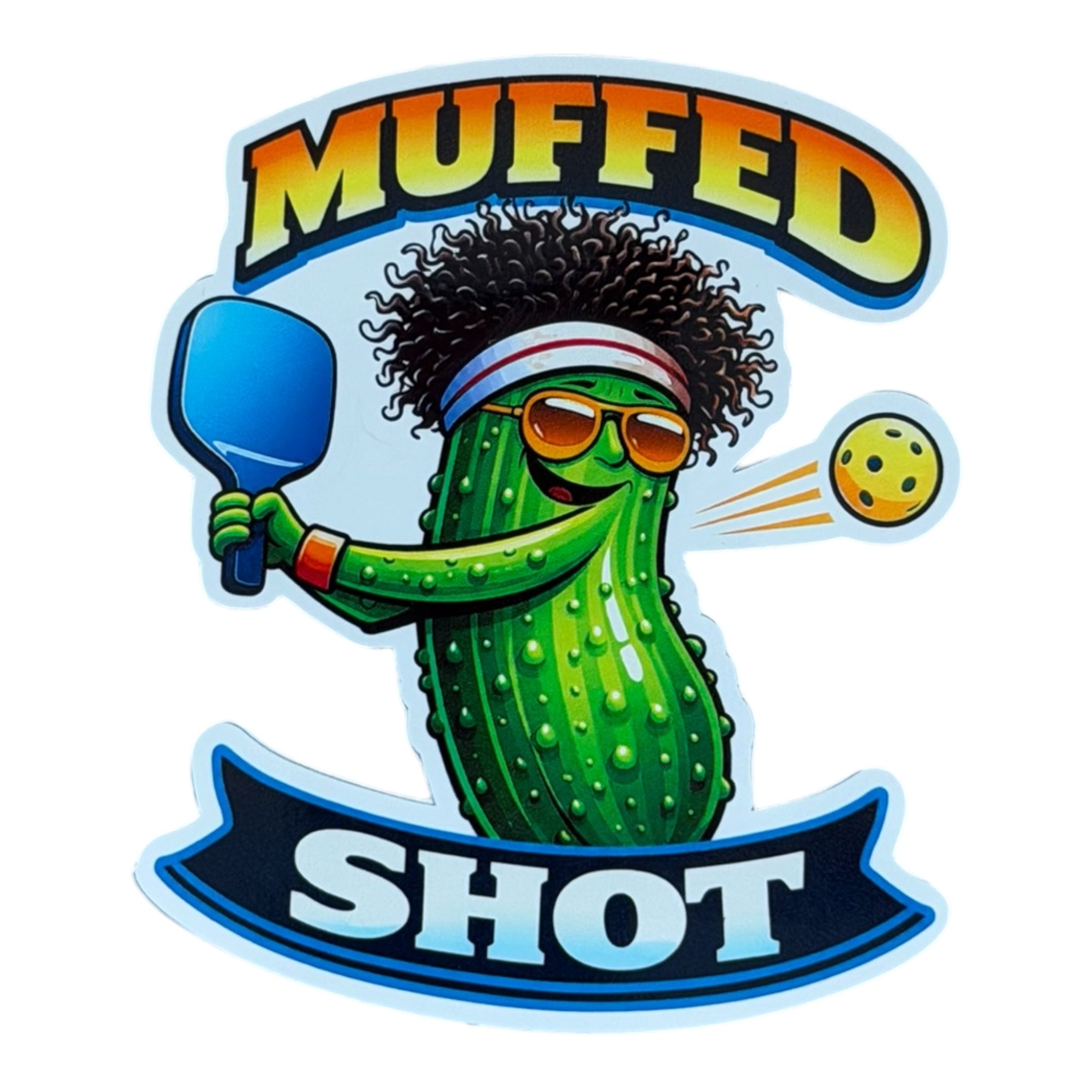 Muffed Shot Vinyl Sticker